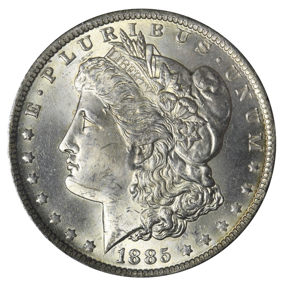 1885-O Morgan Silver Dollar BU *UNCIRCULATED* MS TONED E348 KVSFM
