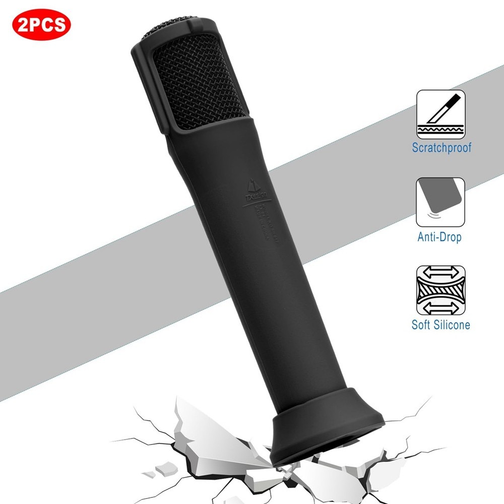 2Pcs Silicone Case for PartyBox Microphone -Rolling Case with Base1534