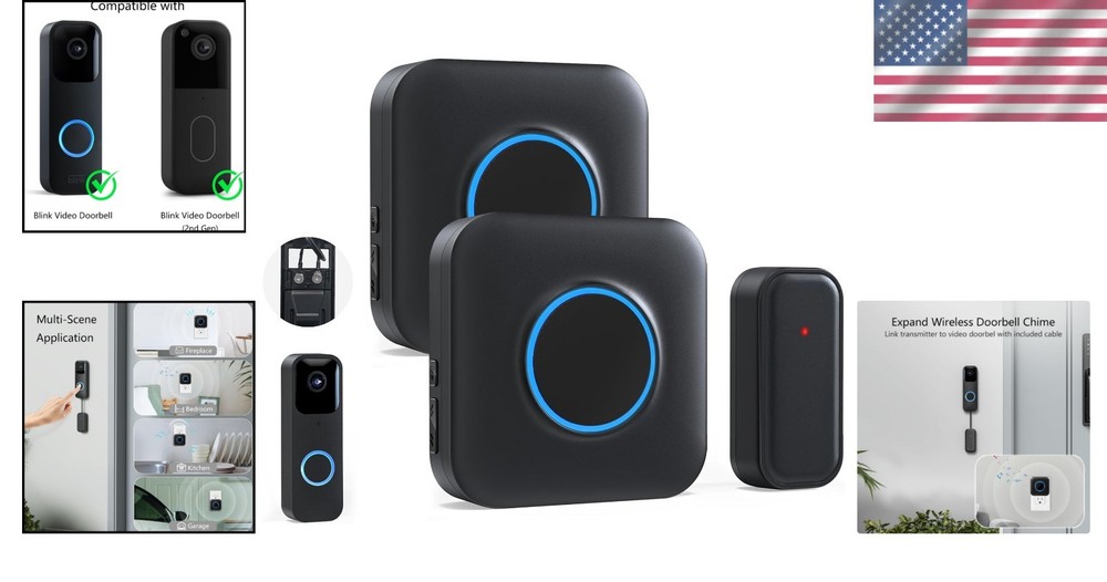 Wireless Doorbell Chime for Blink - Extend Range & Volume