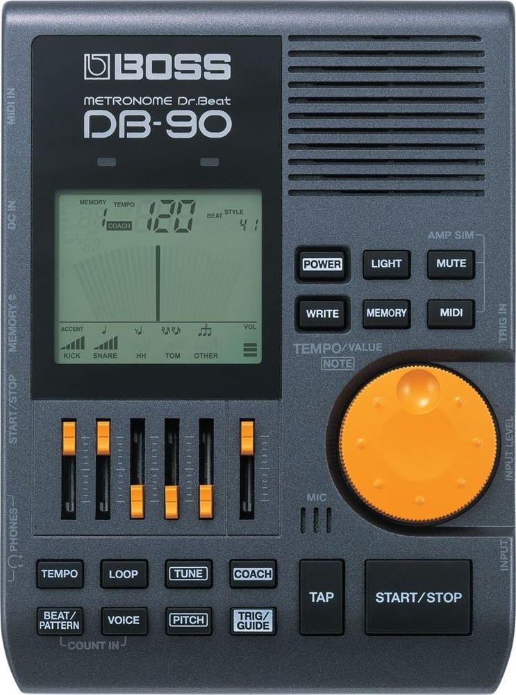 BOSS Dr. Beat DB-90 Metronome with Rhythm Training Function - For Drum/Instrumen