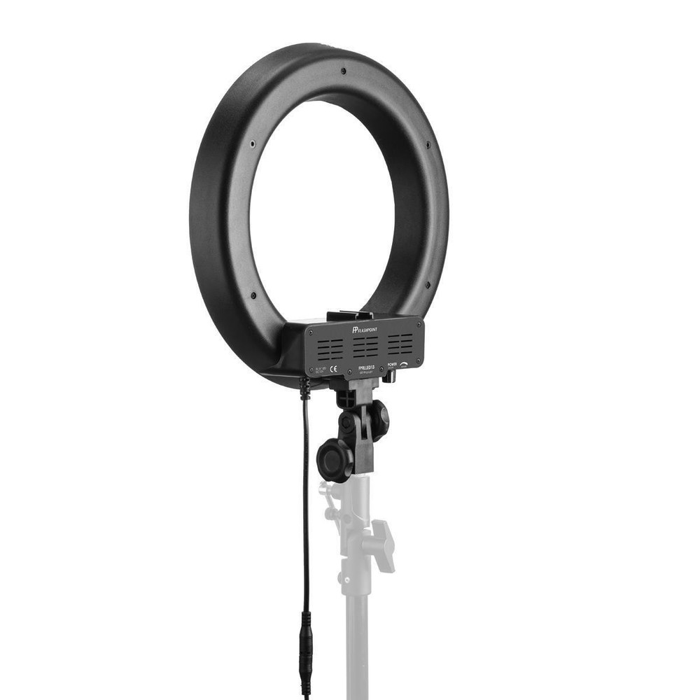 Flashpoint 13" -Dimmable LED 42W 5500K AC Powered Light Ring - White