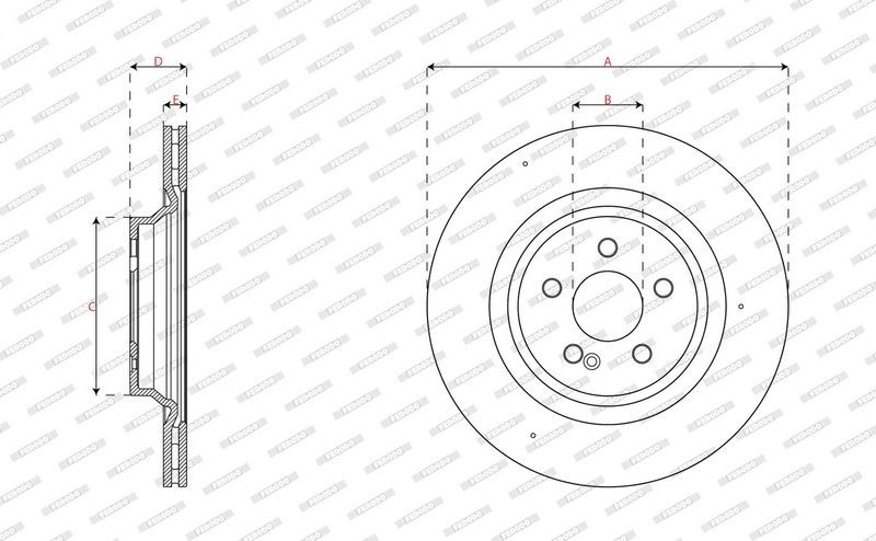 Brake Disc FERODO DDF3204C