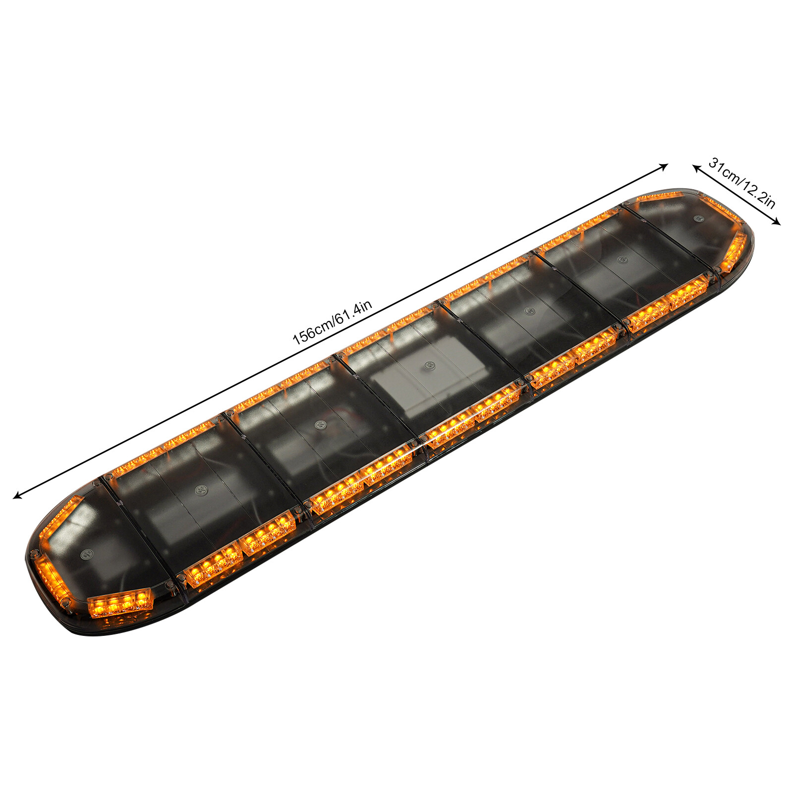61.4" LED Strobe Light Bar Amber Emergency Light Beacon Warning Tow Car Trucks