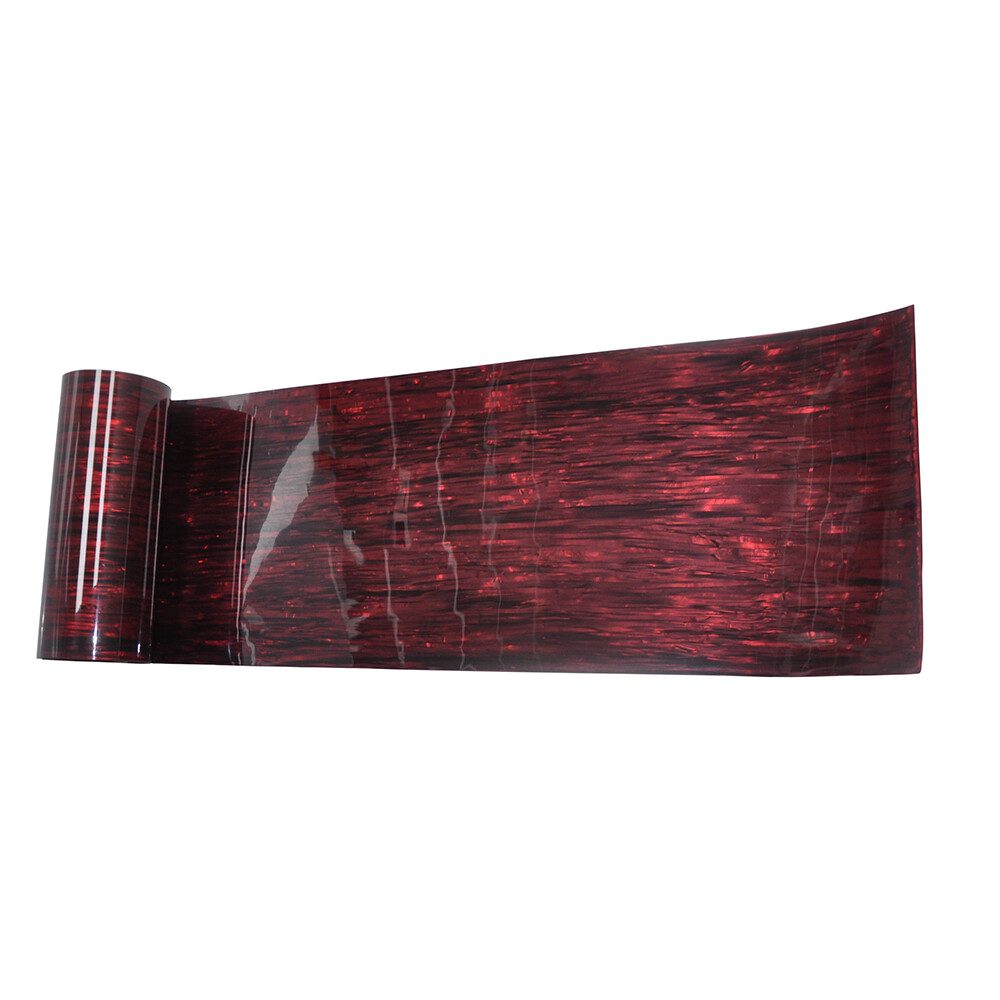 Gauge 0.5mm Celluloid Sheet Drum Wrap Musical Instrument Deco Red Silk