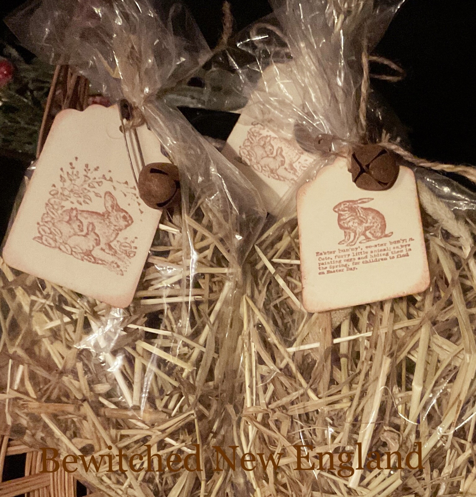 One Bag of Handmade Primitive Grass Easter Straw Easter Basket