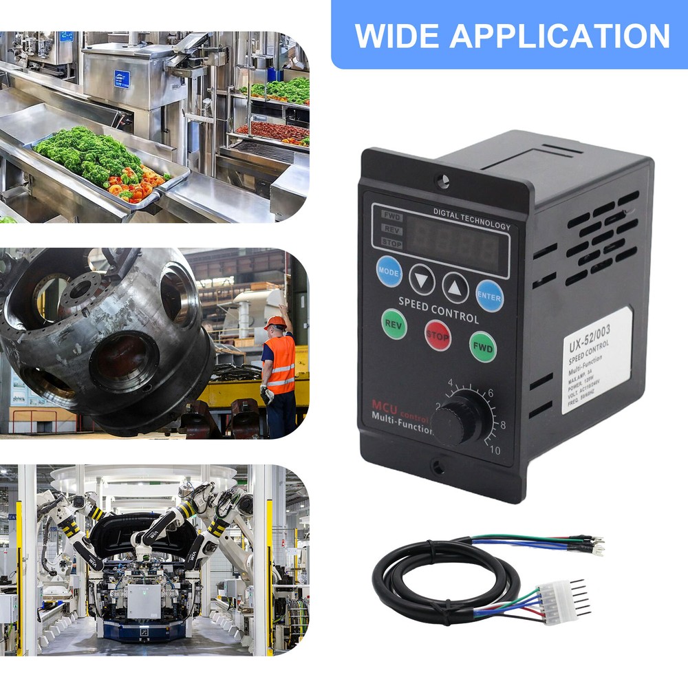 120W 3A AC 110V Digital Motor Speed Control MCU Controller Target Value Settable