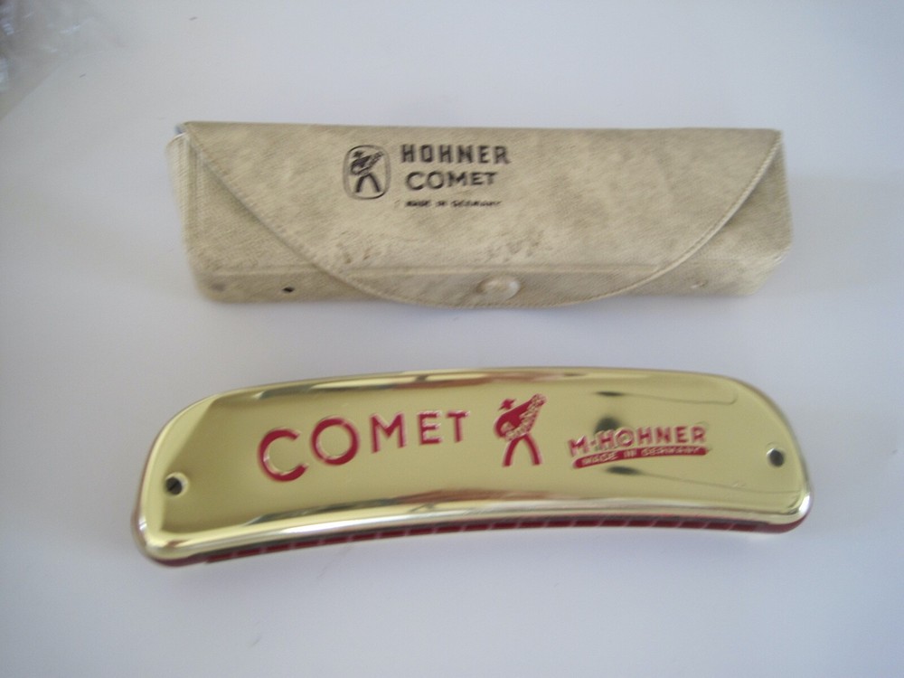 HOHNER COMET W/ CASE MINT Antique