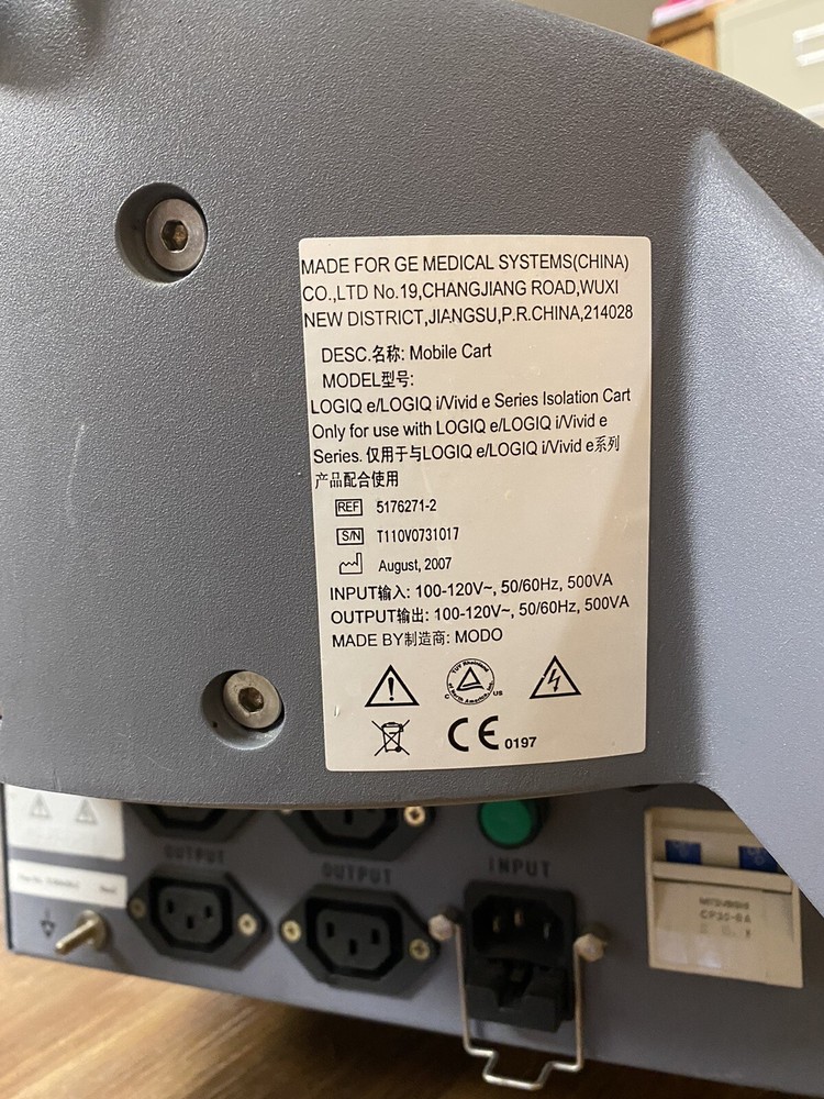 GE Logiq E Basic stand