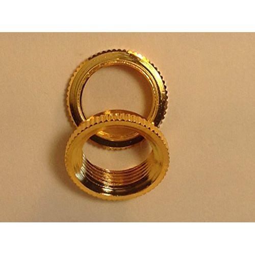 2 Fine Shouldered Deep Toggle Switch Nut Gold For Switchcraft Made in USA