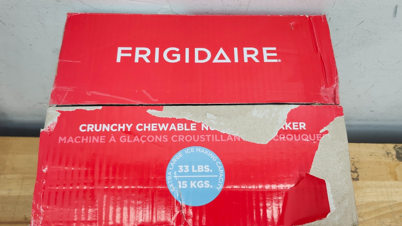 Frigidaire 33 lbs Capacity Nugget Ice Maker, Stainless Steel EFIC228 - Open Box