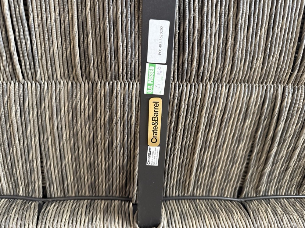 Crate&Barrel Bench Grey. ORIGINALLY $600 VERY GOOD CONDITION