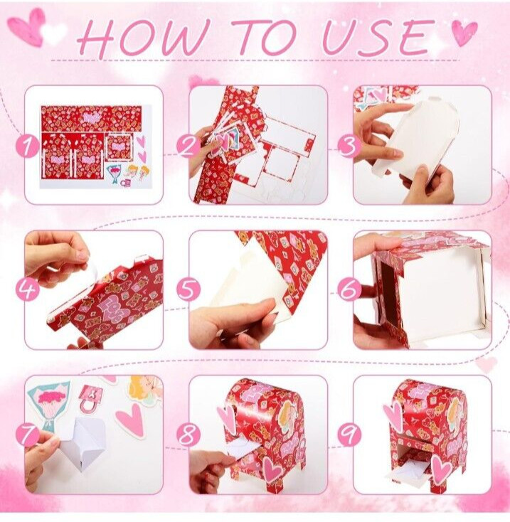 NIB Engrowtic 360 PC. DIY Valentine's Day Mailbox