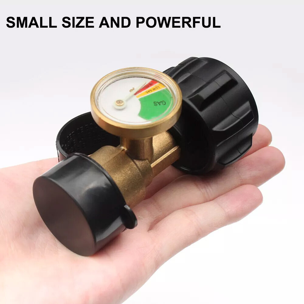 1Lb To 20Lb Tank Propane Refill Adapter Gauge USA