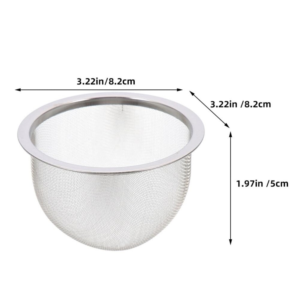4 PCS Stainless Steel Tea Filter Mesh Strainer Insert Infuser Coffee Maker 8.5cm