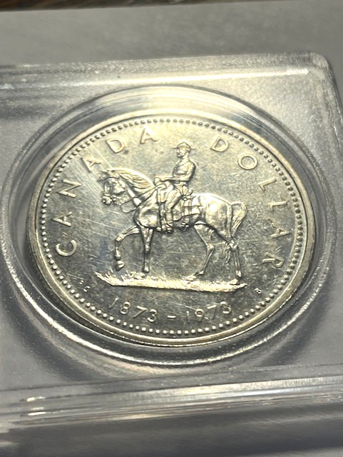 1973 Canada Silver Dollar/RCMP Centennial/PL #641