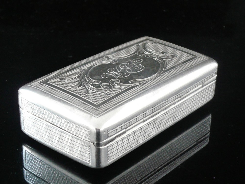 Antique Continental Silver Snuff Box c.1900