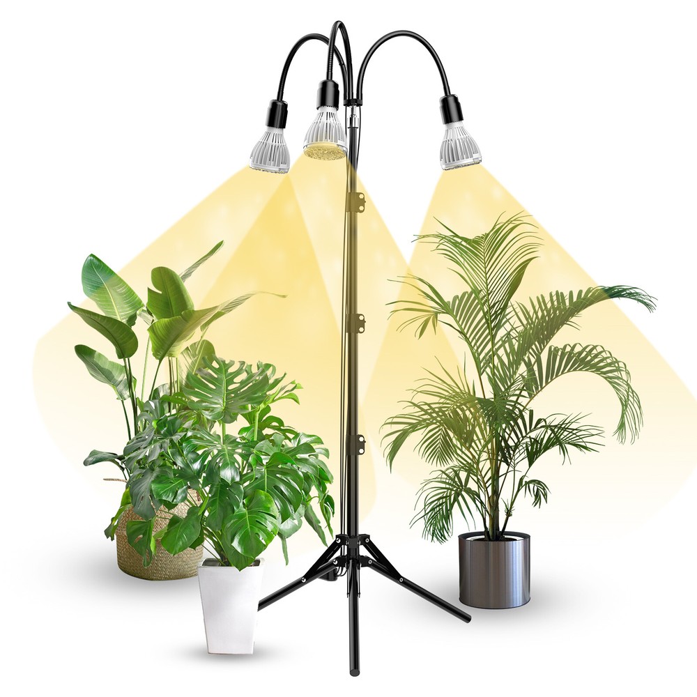 LED Grow Light with Adjustable Tripod Stand Full Spectrum with Replaceable Bulbs