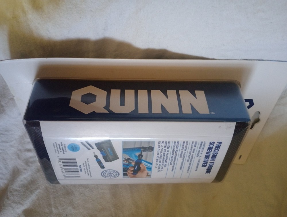 Quinn Precision Torque Screwdriver Adjustable 22 Pc Set w/ Bits Case - NEW