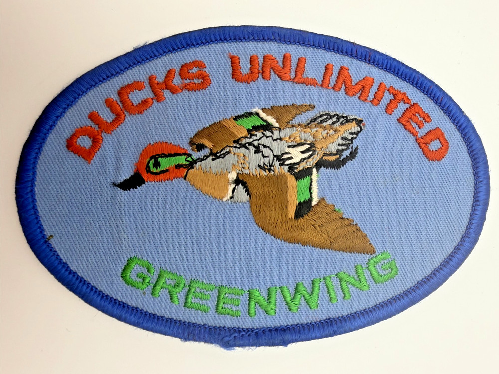 Ducks Unlimited Greenwing Oval Hat Embroidered Patch