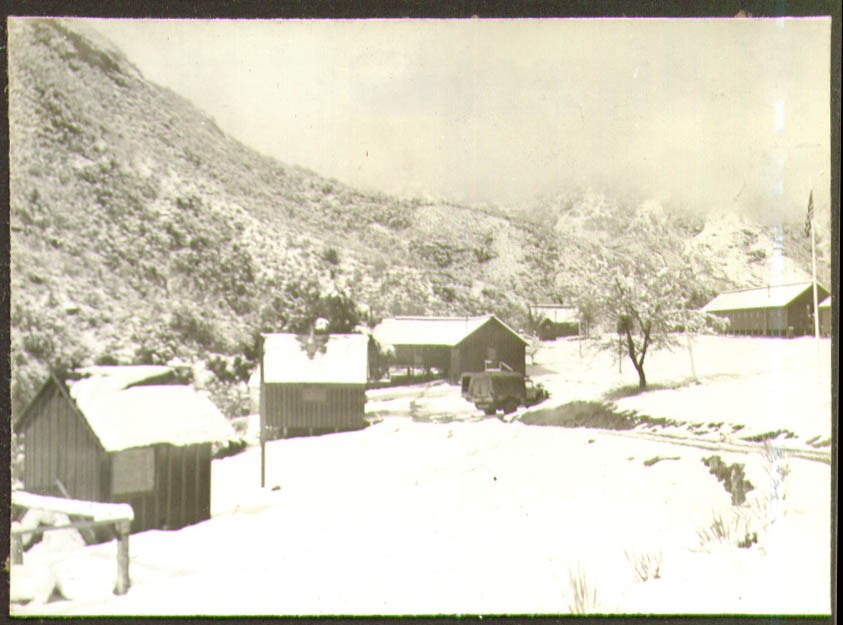 Camp Cain Flat CA Pump House Mess Hall + photo 1936