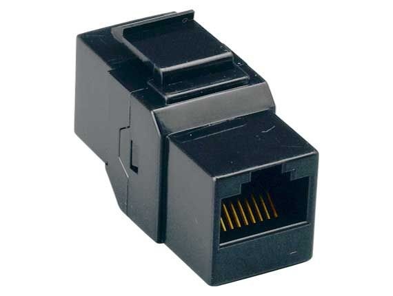 Cat6 RJ45 Inline Coupler Keystone Type - Black / White