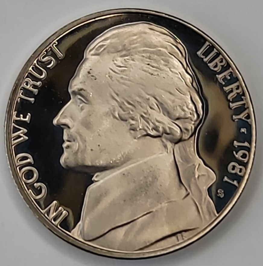 1981 S Gem Proof DCAM Jefferson Nickel