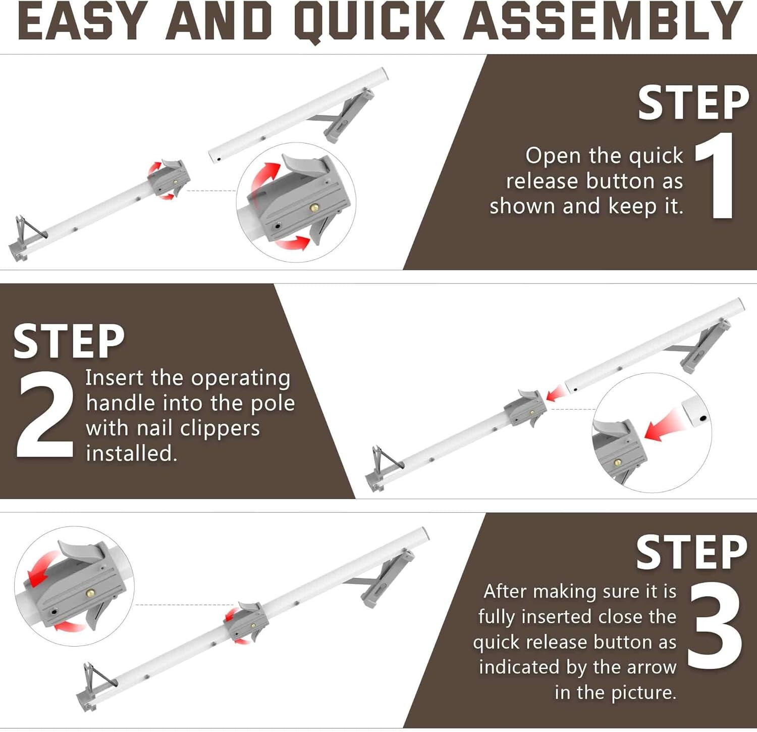 Long Handled Toenail Clippers Easy Trimming No Bending for Seniors 2.0 (24/30")