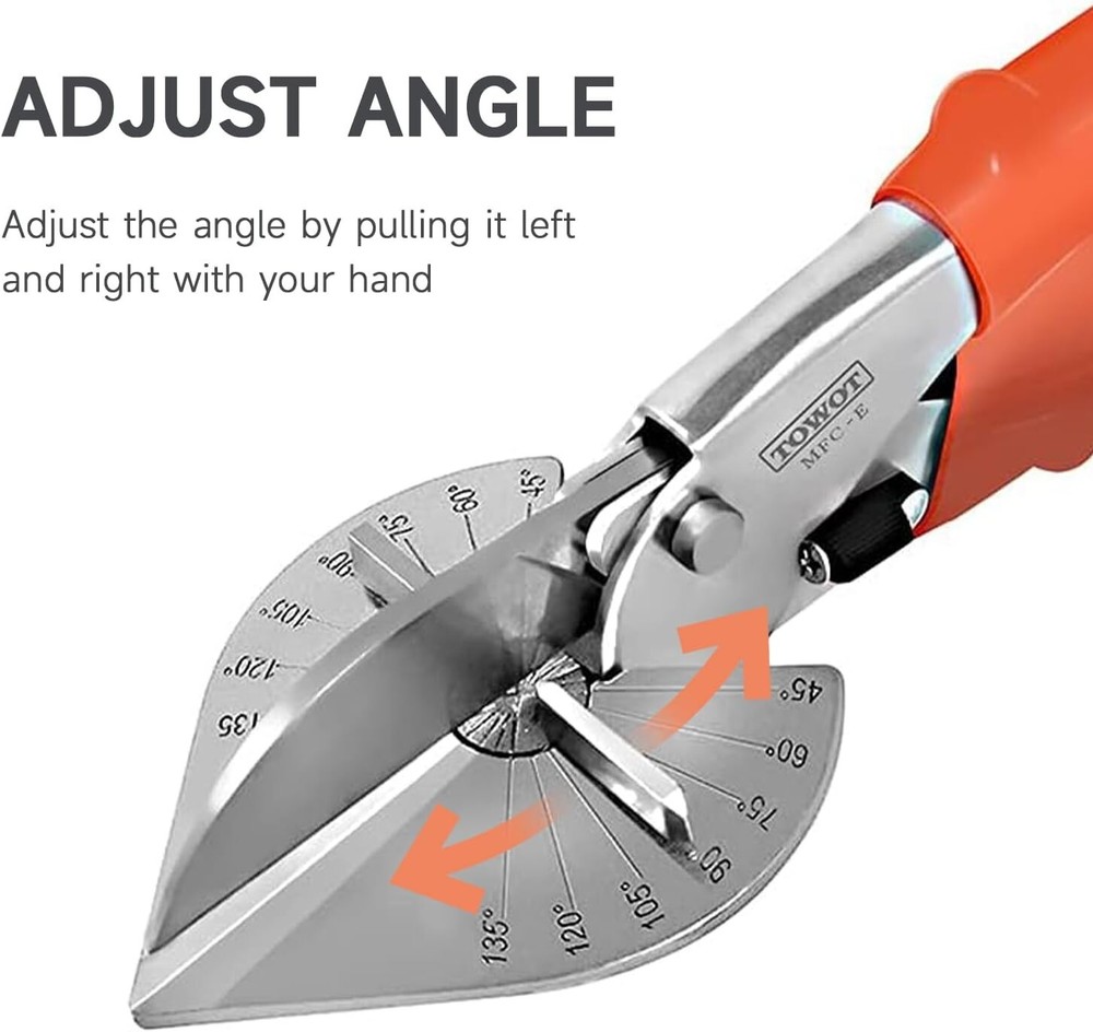 New Multi Angle Miter Shear Cutter Hand Tool 45-135 Degree Adjustable Fast Ship