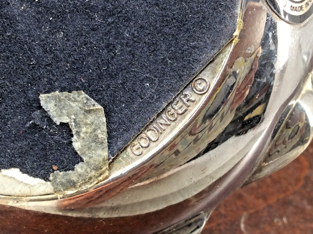 Godinger Ring Holder Dish Silver Plated Vintage Rose Design 3.5"