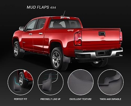 Mud Flaps Splash Guards Compatible with Silverado 1500 /Silverado 2014-2018