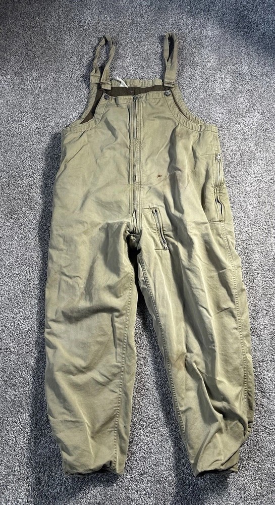 WW2 40s US Army Second Pattern Tanker Bib Overalls