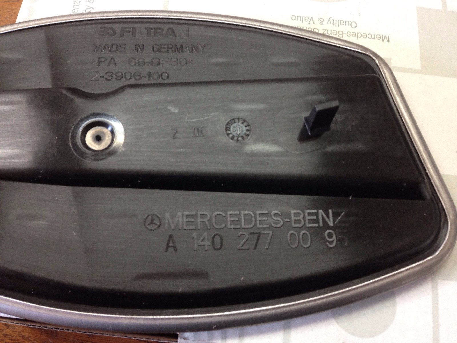 Mercedes-Benz Transmission Filter+Gasket+Plug+Clip Genuine Original 722.6 Kit