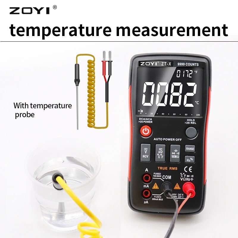 ZT-X Digital Multimeter 9999 Counts High-precision Auto Range NCV Multimetro VFC