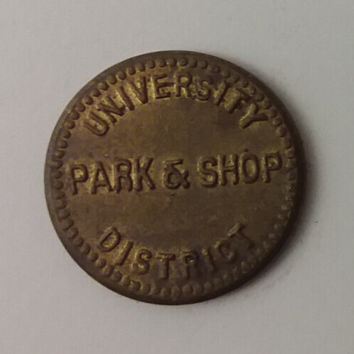 Seattle, WA University District Parking Token 25mm