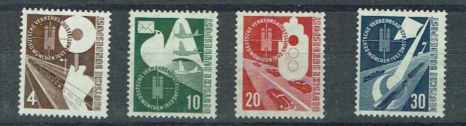 Set BRD MiNr 167 - 170 Clean Unused