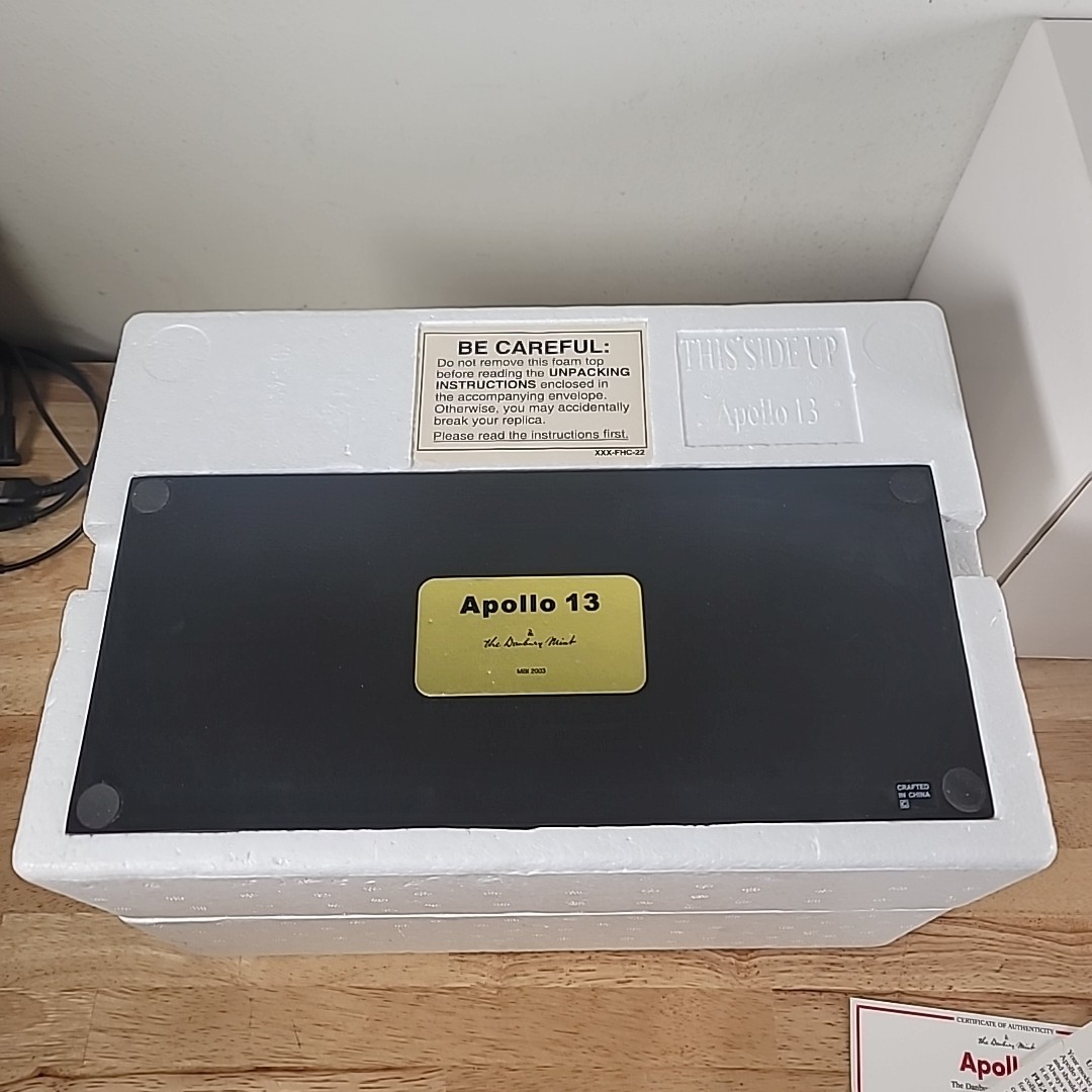 Danbury Mint APOLLO 13 Lunar Landing Model In Original Box with Paperwork 1:50