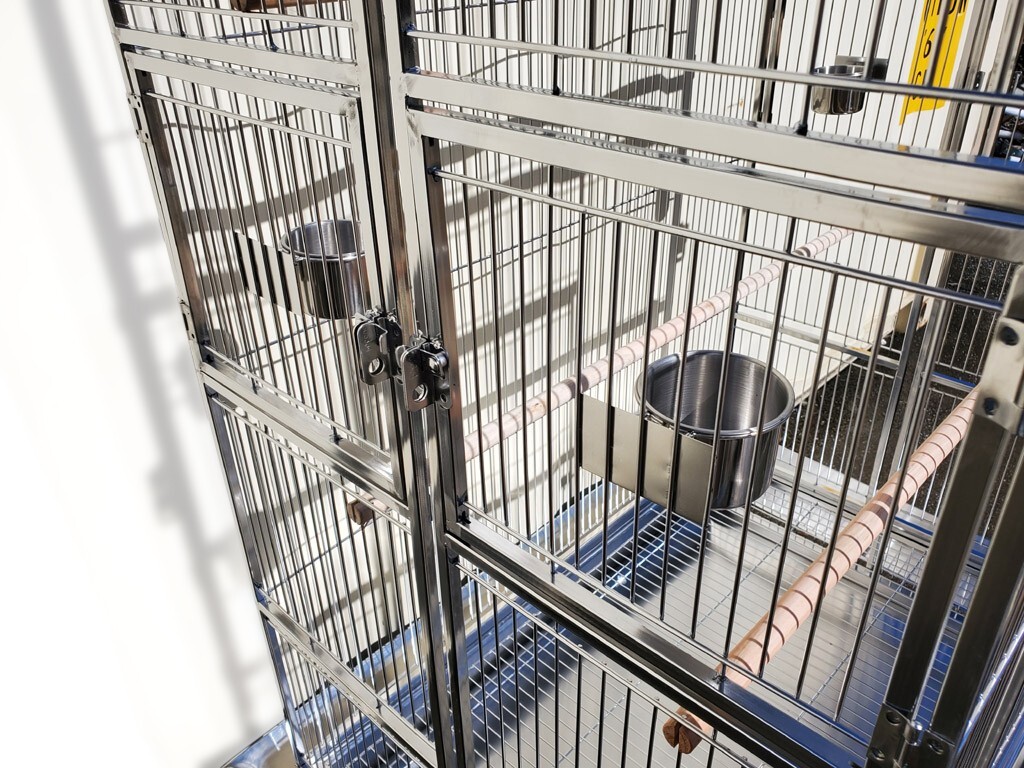 Large Indoor / Outdoor 50" x 36" x 76" Stainless Steel Bird / Amazon Parrot Cage