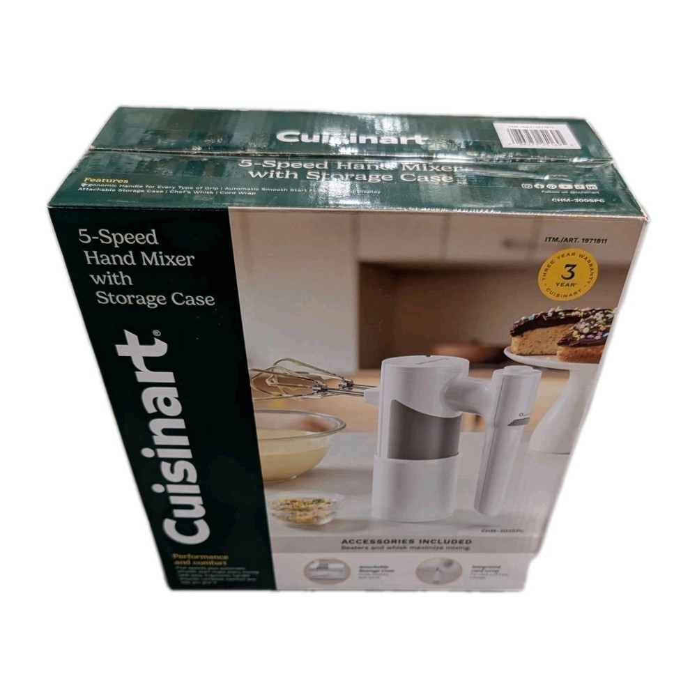Cuisinart 5-Speed Hand Mixer With Storage Case