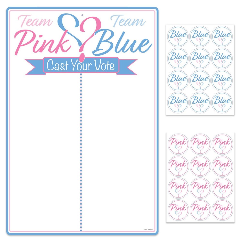 Gender Reveal Tally Board - 1 Pc