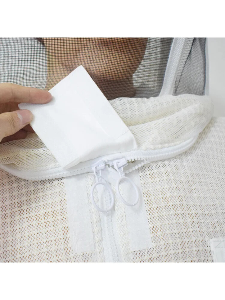 Anti Bee Suit 3Layer Breathable Ventilated Protective Jacket with Veil Hat Suits