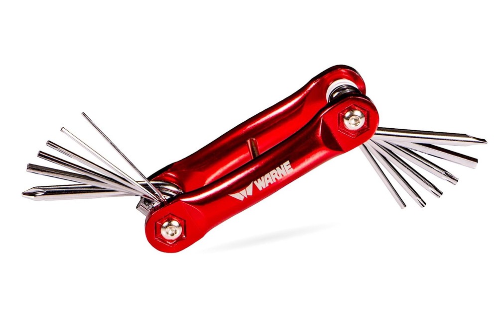 Warne Mfg Folding Gun Range Multi Tool  -  12 Driver Bits