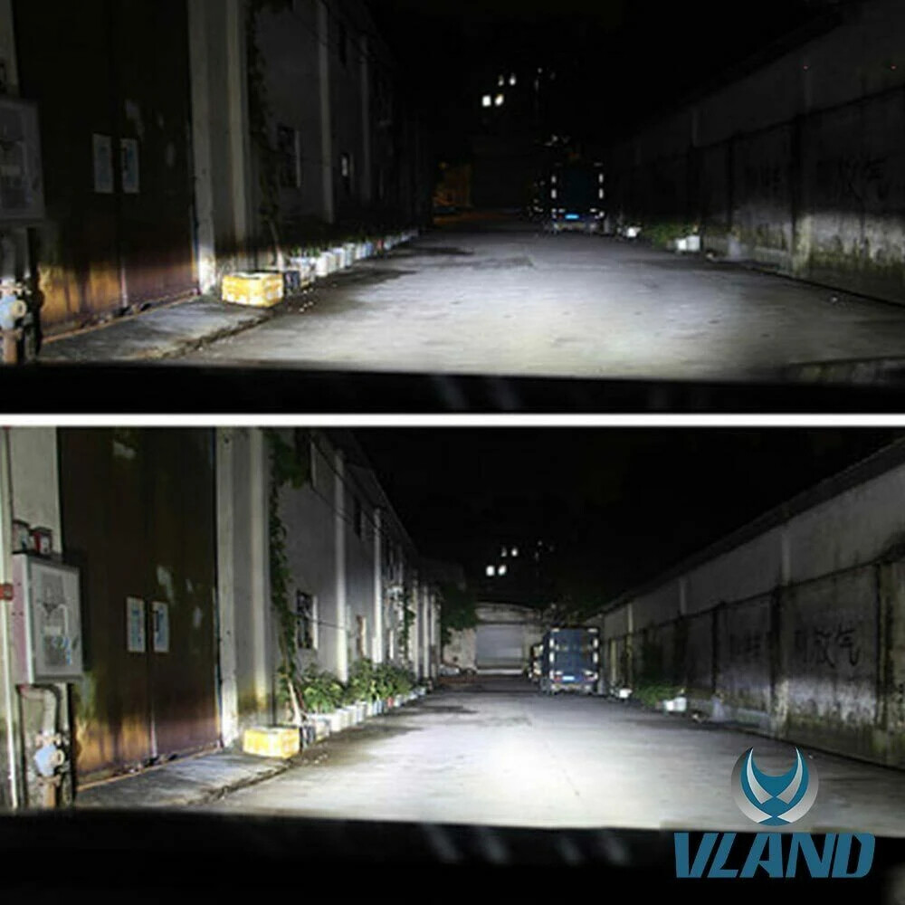 VLAND 2* D2H LED Headlight Bulbs 50W 6000K For Projector Lens 2PCS