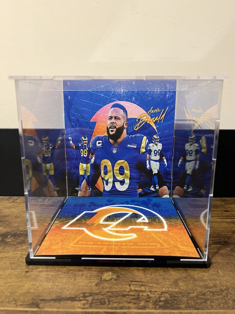 Aaron Donald Custom Mini Helmet Display or Card Display - Rams