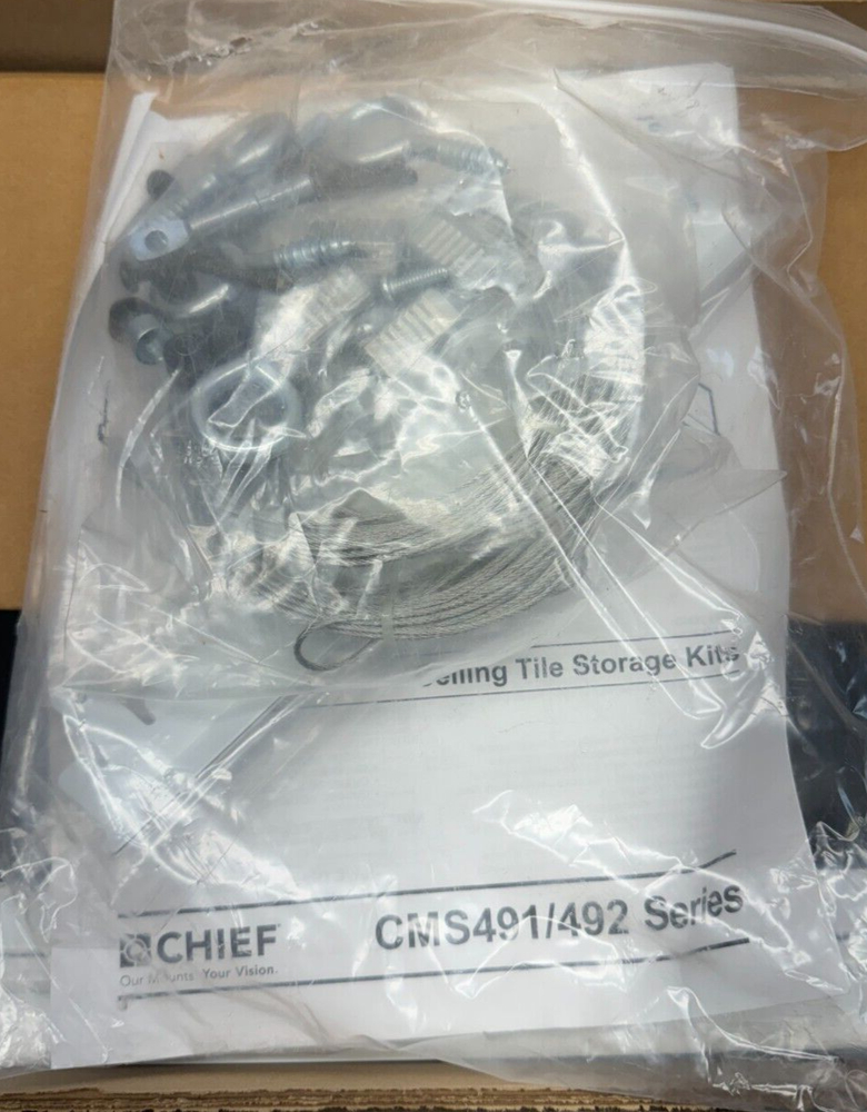 Chief CMS491C In-Ceiling Storage Box with Column Drop (1 x 2')