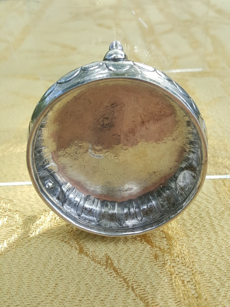 Russian 18 c. silver salt cellar, 1781.