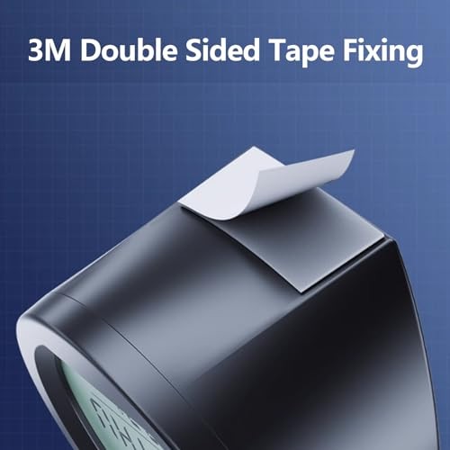 Timloon Car Dashboard Clock with Automatic Backlight at Night, Solar-Powered,