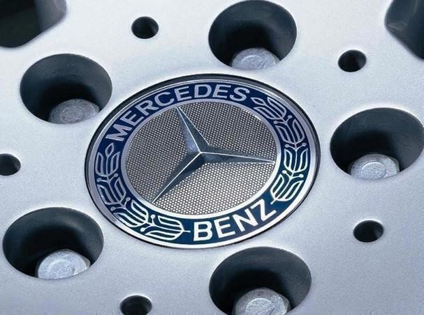 4Pack For Mercedes Benz Wheel Center Caps Emblem Rim Hub Cover Badge Blue 2.95in