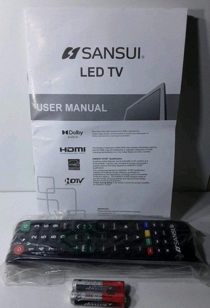 Authentic Sansui Replacement Remote Control  LED TV