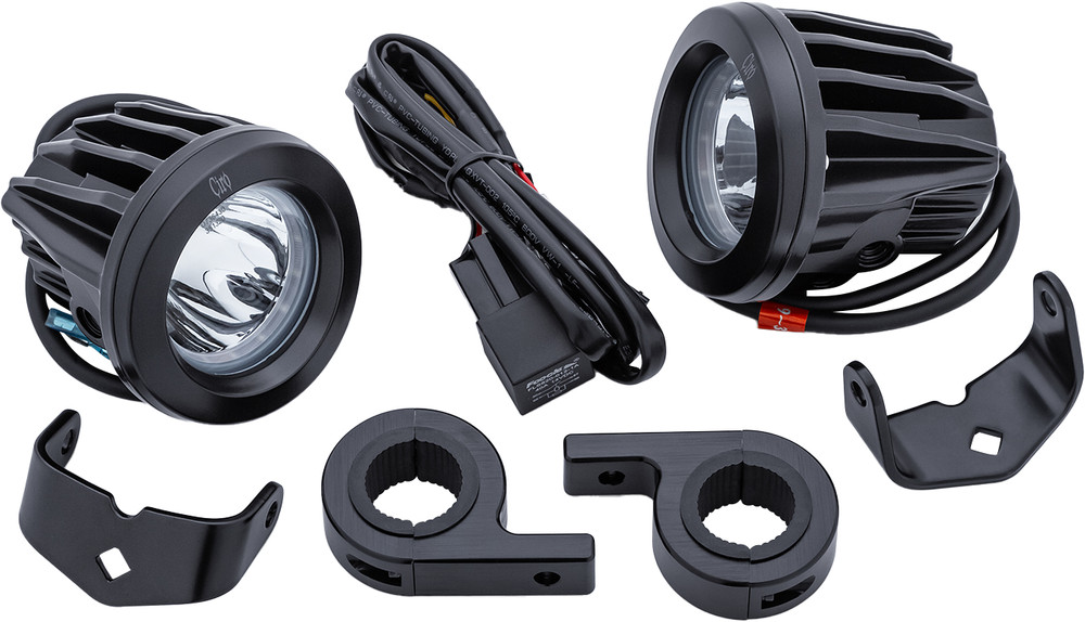 Ciro - 45019 - Spotlight w/ Engine Guard Mount - Black