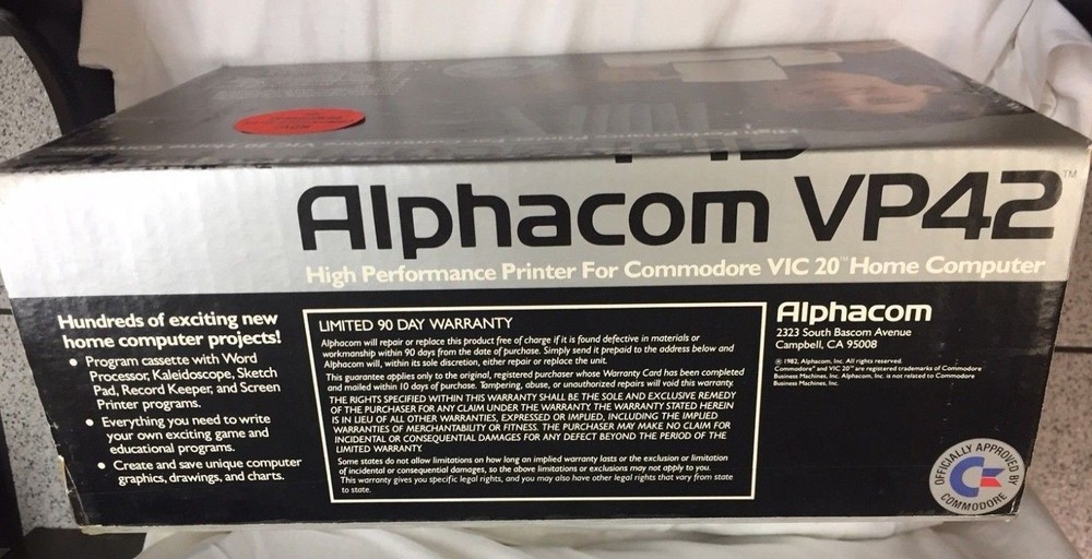 Alphacom VP42 64 Printer Cartridge Interface Cable | Commodore 64 (New!)